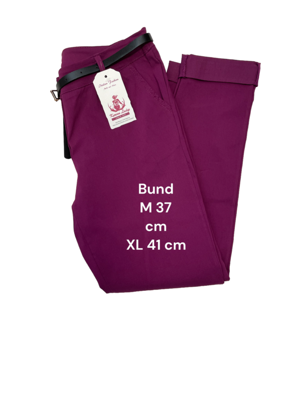 Stretchhose lila Größe M