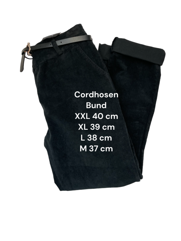 Cordhose schwarz Größe L-XXL