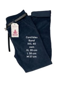 Cordhose blau Größe M-XXL