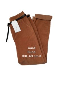 Cordhose braun Größe XXL