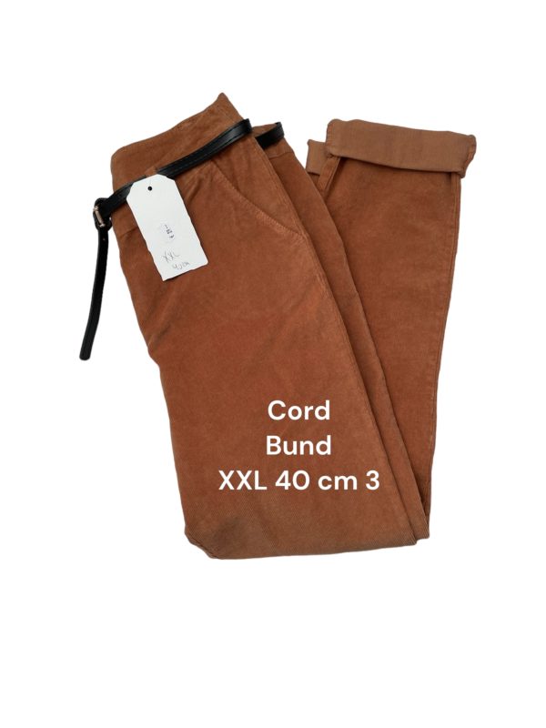 Cordhose braun Größe XXL