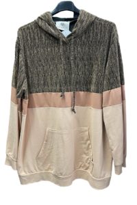 Hoodie Gold Braun Größe 46-50 AA 67cm Länge 79cm