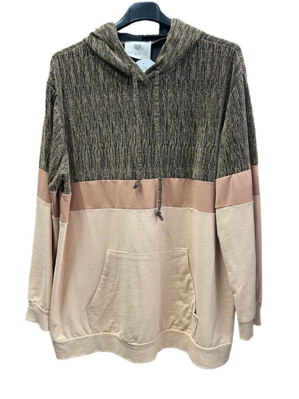 Hoodie Gold Braun Größe 46-50 AA 67cm Länge 79cm