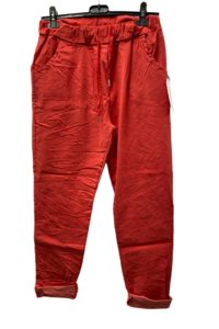 Stretchhose rot Größe XL 46/48 Bund ungedehnt 48 gedehnt 55