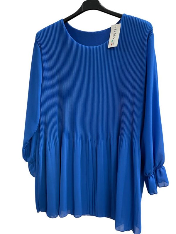 Festliche Bluse mit Plissee AA 70 cm Länge 80 cm  passt Grösse 48 - 52 – Bild 2