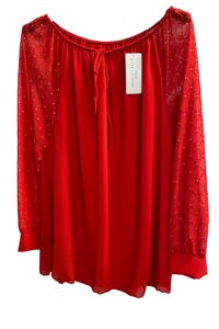 Bluse mit Glitzer AA 61 cm Länge 76 cm