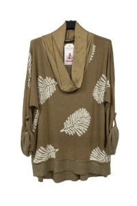 Tunika mit Schalkragen AA 58 cm Länge 67 cm