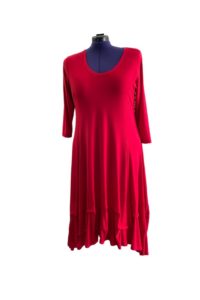 Magnakleid Bella Italia rot Größe 44-58 AA 52 cm-64 cm Länge vorne 117 cm Länge hinten 127 cm
