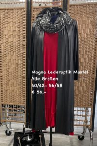 Magna Lederoptik Mantel in allen Größen erhältlich 40-58