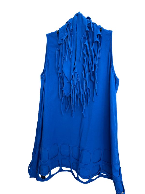 Tolle stylische Tops mit Schal (Schal nicht angenäht) blau Größe L, XL, XXL