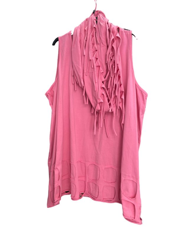Tolle stylische Tops mit Schal (Schal nicht angenäht) pink Größe L, XL, XXL