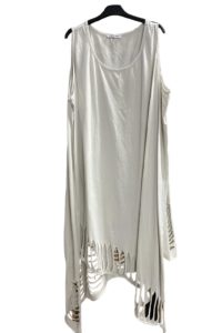 Cut out Tuniken mit einem AA von 70 cm - beige