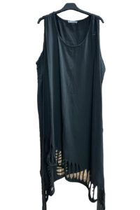 Cut out Tuniken mit einem AA von 70 cm - schwarz