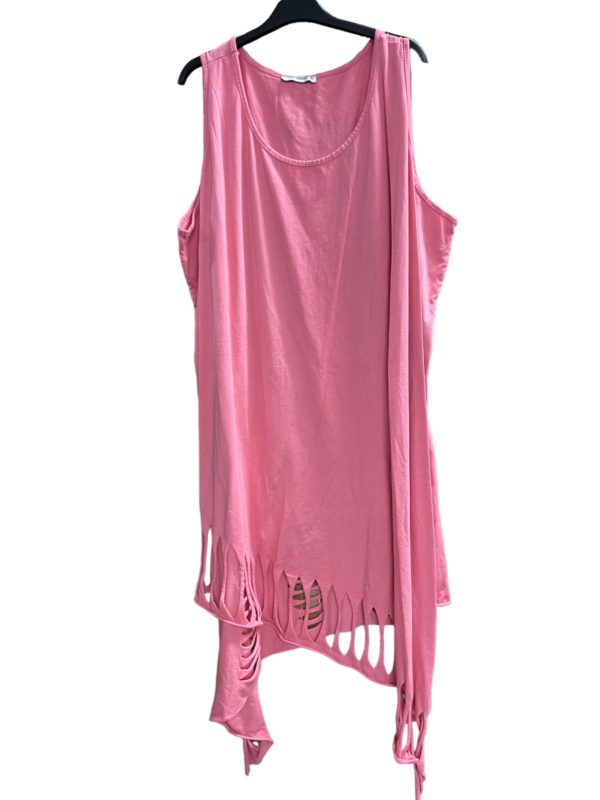Cut out Tuniken mit einem AA von 70 cm - pink