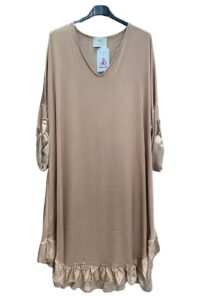 Glanzviscose Tunika gold AA 72 cm Länge 116 cm