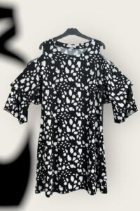 Magna Tunika schwarz/weiß 40/42 AA 53 cm