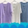 Tunika mit Knöpfen in jeansblau AA 70 cm, Länge 77 cm – Bild 2