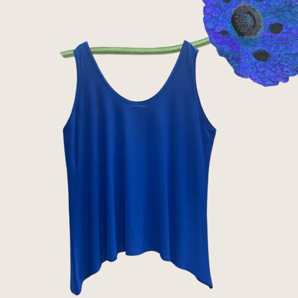 Magna Top zipfelig in blitzblau 40-58