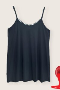 Magna Longtop mit Nieten in schwarz 48/50, 56/58