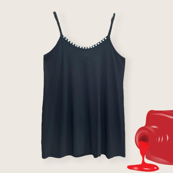 Magna Longtop mit Nieten in schwarz 48/50, 56/58