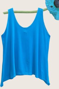 Magna Top zipfelig in meerblau 40-58