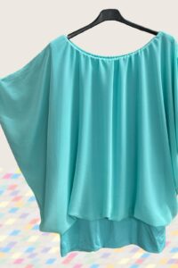 Bauchweg Bluse in mint 48-50