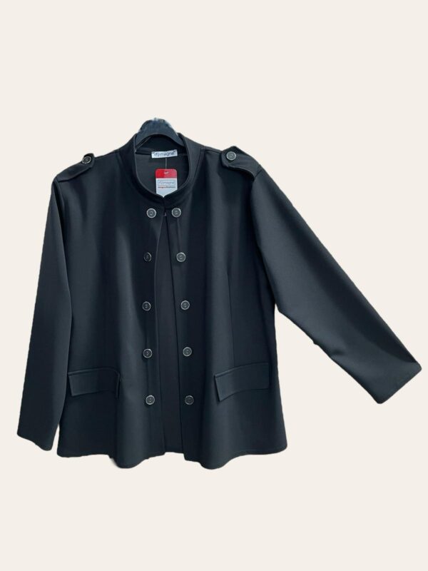 Magna Jacke mit Zierknöpfen in schwarz 40-58