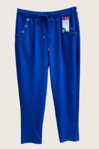 Magna Jogpant mit Knöpfen an den Taschen in royalblau 40-58