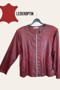 Magna Lederoptikjacke in rost 40-56