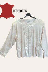 Magna Lederoptikjacke in creme/gold 40-56