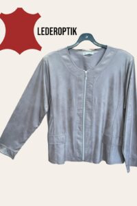 Magna Lederoptikjacke in stone/beige 40-56