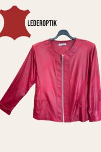 Magna Lederoptikjacke in rot 40-56