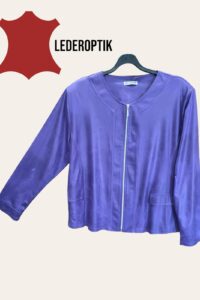 Magna Lederoptikjacke in lila 40-56