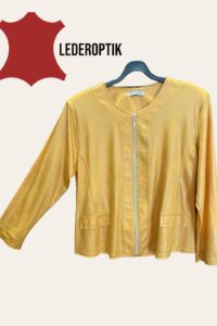Magna Lederoptikjacke in mango 40-56