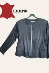 Magna Lederoptikjacke in oliv 40-56
