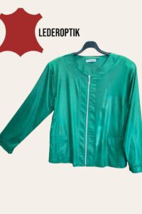 Magna Lederoptikjacke in brasil grün 40-56