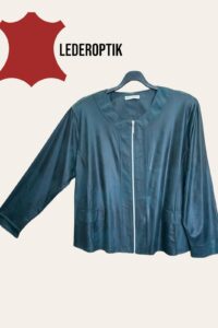 Magna Lederoptikjacke in bottle green 40-56