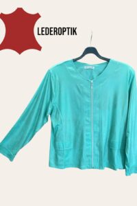 Magna Lederoptikjacke in mint 40-56