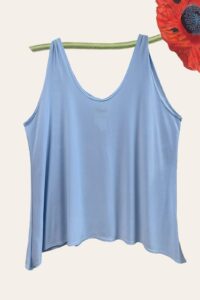 Magna Top zipfelig in himmelblau 40-58