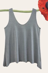 Magna Top zipfelig in silber 40-58