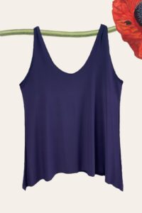 Magna Top zipfelig in aubergine 40-58