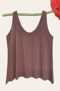 Magna Top zipfelig in haselnuss 40-58