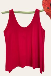 Magna Top zipfelig in rot 40-58