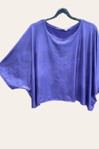 Magna Lederoptik Kurztunika in lila OneSize